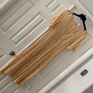 Free People Yellow Floral Sundress